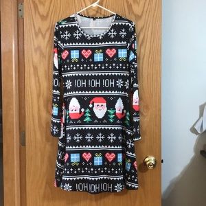 Funny form fitting Santa Christmas dress